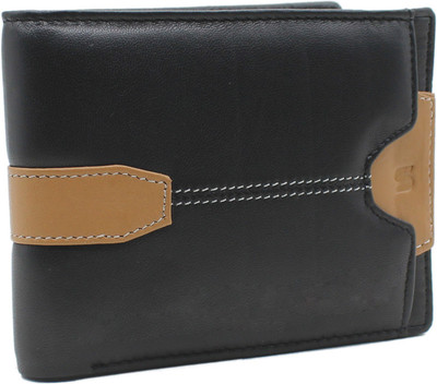 

Trendy Men Black Genuine Leather Wallet(8 Card Slots)