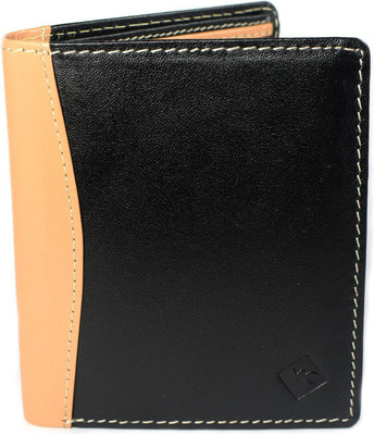 

Young Crew Men Black Genuine Leather Wallet(8 Card Slots)
