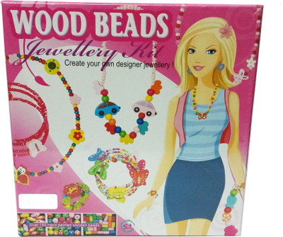 Art Box Wood beed jewllery set for girls , make ancient jewllery yourself