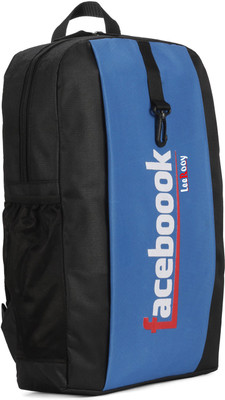 LeeRooy MN-LeeRooy Nylon 23 Ltr Black and Blue Laptop Bag Backpack For unisex Multipurpose Bag(Black, Blue, 25 L)