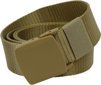 

LEX TAVIS Men Casual Khaki Nylon Belt