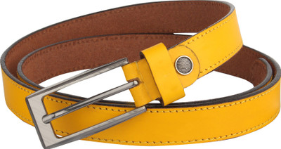 

LIMERENCE Women Casual Yellow Genuine Leather Belt