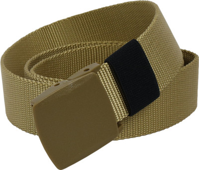 

LEX TAVIS Men Casual Khaki Nylon Belt