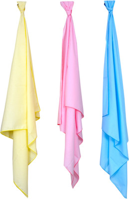 

PEUBUD Plain  Swadding Baby Blanket(Cotton, Multicolor