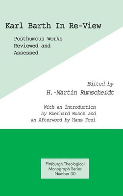 Karl Barth In Re-View(English, Hardcover, Busch Eberhard)
