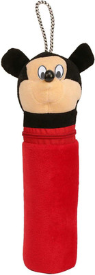 

VAMIKA Fabric A Cute Mickeee Shape Red Fancy Baby Bottle Feeder Cover Zip Closure for 250ml Bottle(Red