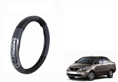 CARIZO Steering Cover For Tata Indigo(Black, Grey, Leatherite)