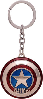 

Sophiamax SM603 new Captain America metal shape Key Chain Key Chain(Multicolor)