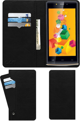 ACM Flip Cover for Iball Andi 4.5 O Buddy(Black, Cases with Holder, Pack of: 1)