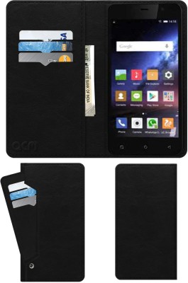 ACM Flip Cover for Gionee Pioneer P3s(Black, Cases with Holder, Pack of: 1)