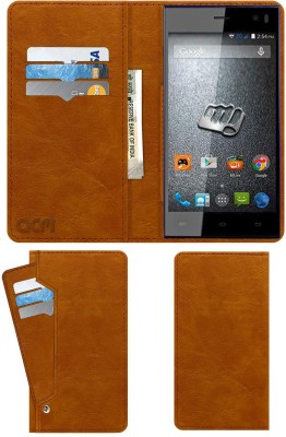 ACM Flip Cover for Micromax Canvas Xpress A99(Gold, Cases with Holder, Pack of: 1)