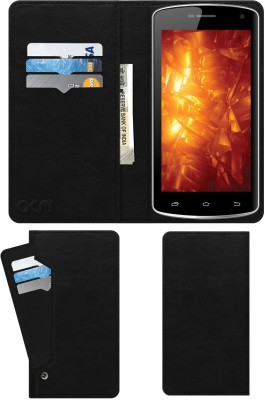 ACM Flip Cover for Intex Cloud Fame 4g(Black, Cases with Holder, Pack of: 1)