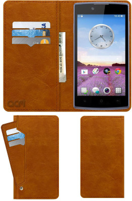 ACM Flip Cover for Oppo Neo 3 R831k(Gold, Cases with Holder, Pack of: 1)