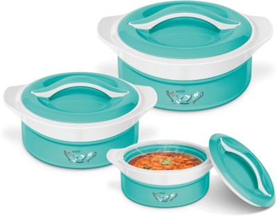 MILTON Insulated Zenith Casserole Jr Gift Set of 3pcs with Lid Handle Pack of 3 Thermoware Casserole Set(1500 ml, 500 ml, 1000 ml)