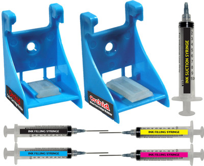 

ORCHID ink cartridge refill tool kit for PG 47,88,89,745,810 black & CL 57,98,99,746,811 color ink cartridge ( ink suction holder for head cleaning, syringes & instructions) for Computers(OCN TK)