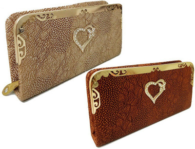 

landloper Casual, Party Brown Clutch
