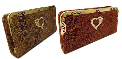 

landloper Casual, Party Khaki, Brown Clutch, Brown;khaki