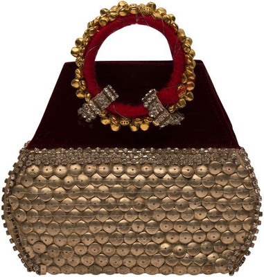 

The Indian Handicraft Store Party Black Clutch