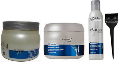 

Professional kit Hair Brush,L'oreal Paris Professional X-tenso Care Shampoo (230 ml),Masque (1960ml) With Spa 490 (gm) (Set of 4)(Set of 4)