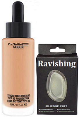 

RAVISHING Silicon Puff, Mac Studio Waterweight Foundation(Set of 2)