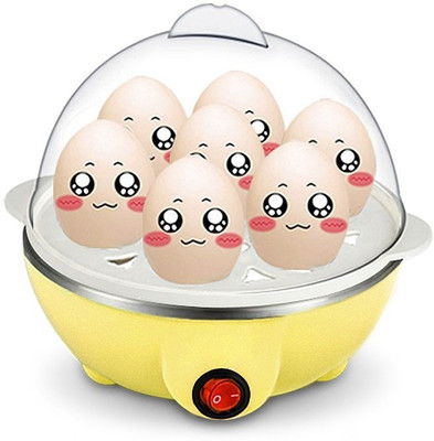 

VP STORES High Quality New Generic Multi-function Electric Egg Cooker for up to 7 Eggs Boiler Steamer Cooking Tools Kitchen Utensils(YELLOW) VP-1203 Egg Cooker(7 Eggs)