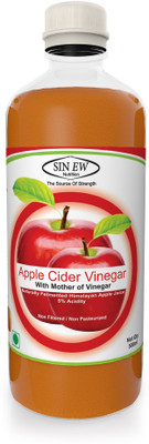 

Sinew Nutrition Raw Apple Cider Vinegar 500 ml with strand of Mother Apple Cider Vinegar(500 ml, Apple Flavored)