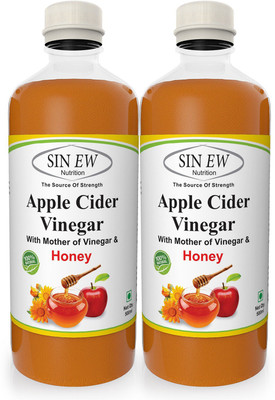 

Sinew Nutrition with Mother of Vinegar and Honey 1000 ml Apple Cider Vinegar(2x500 ml, Apple Flavored)