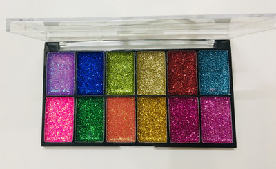 

spirea collection professional glitter eyeshadow palette 18 g(MULTICOLOR)