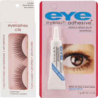 

Ear Lobe & Accessories False Eye LashesNo-4 With Eey Glue(Pack of 1)