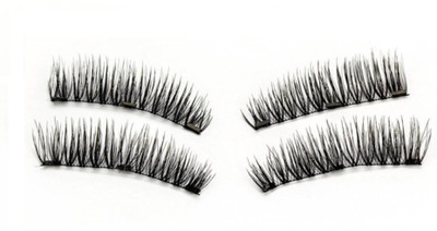 

AGE CARE 3D Reusable Fake Magnetic Eyelashes No Glue Required Natural Soft Eye Lashes Extension for Women(LONG)(Pack of 4)