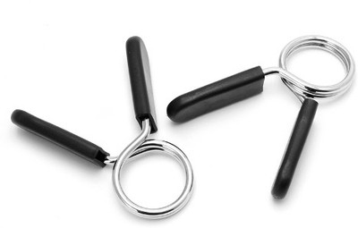 

SLV eight Lifting Bar Dumbbell Lock Clamp Spring Collar Clips Hand Grip/Fitness Grip(Silver)