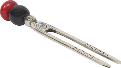 

The Indian Handicraft Store Red and Black Stone Hair Pin Hair Pin(Silver)