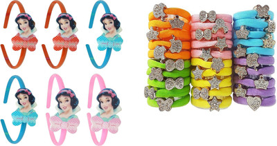 

Prime Rubber bands & HAir bands For Kids Girls , Combo Hair Accessory Set, Hair Band, Rubber Band(Multicolor)