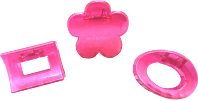 

Fashionable 3 Different Design Hair Clutcher Hair Claw(Pink)