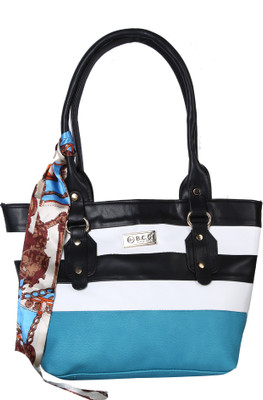 

B.C.C. Hand-held Bag(Blue, Black, White), Black;blue;white