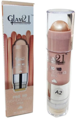 

Glam 21 Pro HD Highlighter Stick-CL1015-A2 Highlighter by Kiash Highlighter(Peach)