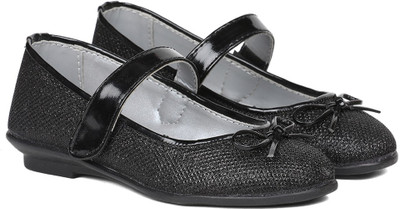 

Bubblegummers Girls Velcro Loafers(Black