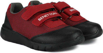 

United Colors of Benetton Boys & Girls Velcro Sneakers(Red, 902