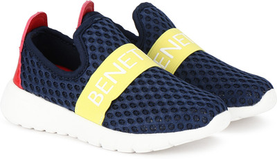 

United Colors of Benetton Boys & Girls Slip on Sneakers(Blue, 901