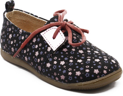 

Teddy Toes Girls Lace Moccasins(Blue, Navy