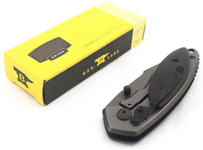 

Military Green Buck Grey Black Folding Knife Pocket Knife(Grey, Black)