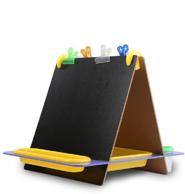 

Emob Wooden Multifunctional Double Sided Tabletop Easel Board for Drawing Writing and Painting(Multicolor)