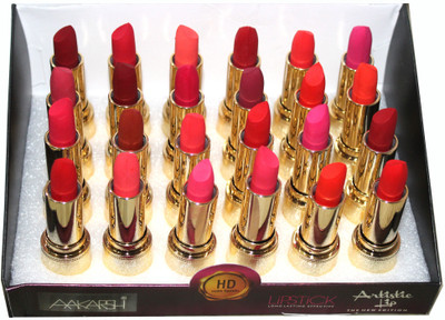 

AAKARSH Long Lasting HD Matte Lipsticks 24 Set(Multi color)