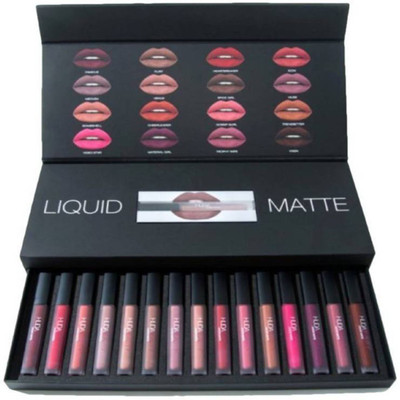 

Huda Beauty Set Of 16 Liquid Lipstick(multicolor)