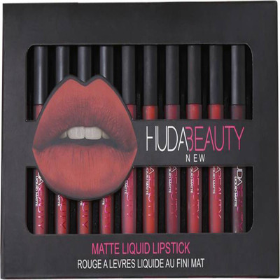 

Huda Beauty 12 NEW SHADES LONG LASTING MATTE FINISH(Multicolor)