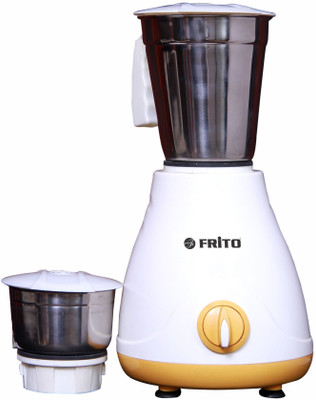

FRITO 1503 500 Mixer Grinder(White & Yellow, 2 Jars)