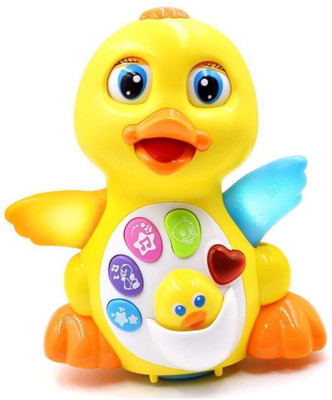 

jojoss Yujin Lovely Dancing Yellow Duck toy with light and Sound for 1 Kids(Yellow)