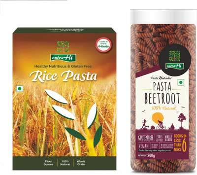 

NutraHi Rice Gluten free pasta + Beetroot Gluten free pasta (Combo) Pasta(Pack of 2, 450 g)