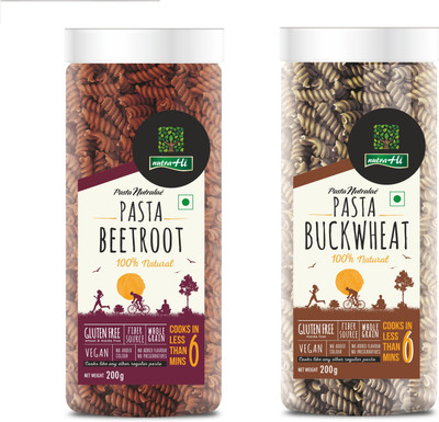 

NutraHi Beetroot Gluten free pasta + Buckwheat Gluten free pasta each (Combp) Pasta(Pack of 2, 400 g)