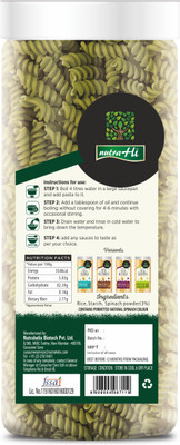 

NutraHi Spinach Gluten Free Fusilli Pasta(200 g)